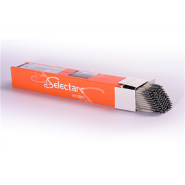 Bázikus bevonatú elektróda Selectarc B76 2,5x350mm (E10018-D2) 4,5kg/cs. Növelt szilárdságú (800MPa-ig, repedésálló kötésekhez)