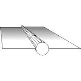 Gyökvédő kerámia DABOTEK, kör alakú CER BACKING ROUND  Ø12x25x600mm alu szalagon 80db/doboz - DTG025-12-6PT