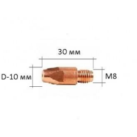 Áramátadó düzni M8x10/30x1,0mm Cu 10db/csomag IW. 800C103080