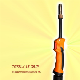 MIG/MAG pisztoly TGFLEX15 F 5m flexibilis nyakkal, gázhűtéses 160A CO2 & 140A kevertgázzal 60% Bi-vel TAWELD 1015543F