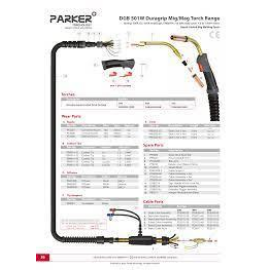MIG/MAG pisztoly Parker Torch 250A, 3m gázhűtéses, PARKER DDU1500-30ER