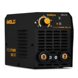 Heg. inverter Iweld Gorilla PocketPower150 (140A-60%Bi) test és munka kábelekkel műa. kofferben, 80POCPWR150