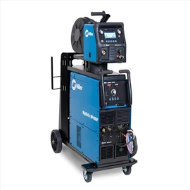 Miller MigMatic® MP S400iP(400A@100Bi) áramforrás+ MigMatic® Feed előtoló+vízhűtőkör+5m összekötő kábel+testkábel, kocsival, Akció!