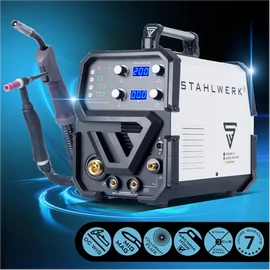 MIG/MAG Heg. gép STAHLWERK MTM 200 ST IGBT inverteres multifunkciós 3 in1 TIG, szinergikus MIG/MAG, MMA 1159, Akció!