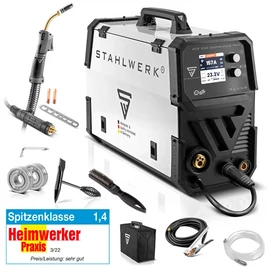 MIG/MAG Heg.gép STAHLWERK MIG MAG 200 Double Pulse Pro full-synergic védőgázos ívhegesztő AK25/MB25 pisztollyal  1221