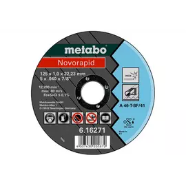 125x1,0x22,23 vágókorong Metabo Novorapid  Inox (H) 616904000 10db/cs., 616904000