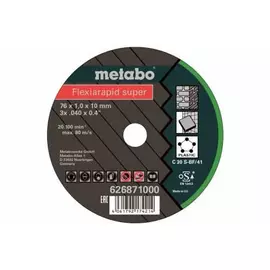 76x1,0x10mm  Metabo Flexiarapid Super vágókorong Universal műanyagra,kőzetre (5db/cs.) 626871000