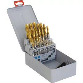 Csigafúró készlet 1-13mm/0,5 25db-os nagy teljesítményű HSS-TIN  SWISS+TECH  SWT1259020A