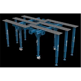 Hegesztő asztal 1000x1000 Mobiláris (széthúzható 1770x1000) Modular welding table, single, extendable GPPH 28 MWT