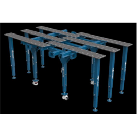 Hegesztő asztal 1770x1000 Mobiláris (széthúzható 1000x1000) Modular welding table, single, extendable GPPH 28 MWT