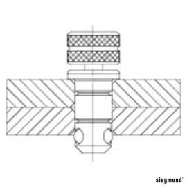 Siegmund System 16 Gyorsrögzítő csavar hosszú 2-160510