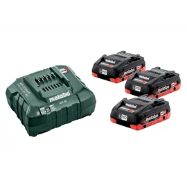 METABO Akkus alapkészlet 3x18V/4,0 Ah LiHD akku+ ASC 55 töltő 685132000