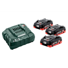 METABO Akkus alapkészlet 3x18V/4,0 Ah LiHD akku+ ASC 55 töltő 685132000