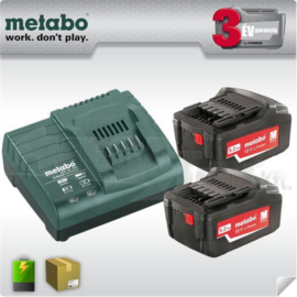 METABO Akkus alapkészlet 2x18V/5,2 Ah LiPower akku+ ASC55 töltő 685051000