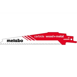 METABO orrfűrészlap "carbide wood+metal" 150/6-8 TPI 626559000, Akció!