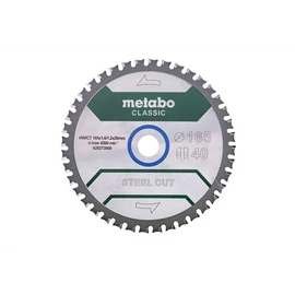 METABO fűrészlap tárcsa "SteelCutClassic"165x20 Z40 FZFA/FZFA 4° fémre 628273000