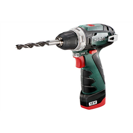 METABO PowerMaxx BS BASIC fúrócsavarozó Set 2db12V/2,0Ah Li-Power akku+ munkalámpa+táska,LC12 töltő 600984500