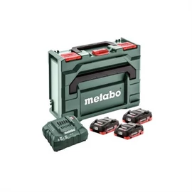 METABO Akkus alapkészlet 3x18V/4,0 Ah LiHD akku+ ASC 55 töltő + metaBOX145  685133000