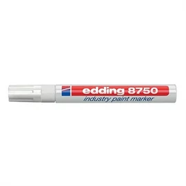 Jelölőfilc ipari festékes 2,0-4,0mm fehér 10db/csomag Edding 8750