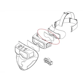 Hegesztő fejMASZK automata IWELD SCUBADOO LCD  maszkba belső plexi (2 db/cs) - 8SCUBDINNCOLENS