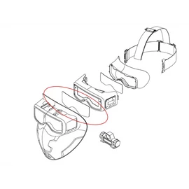 Hegesztő fejMASZK automata IWELD SCUBADOO LCD  maszkba külső plexi (2 db/cs) - 8SCUBDOUTCOLENS