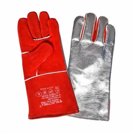 Hegesztő kesztyű MIG/MAG/MMA magas hővisszaverő, aluminizált bőrrel  ELECTREX (9 L) 