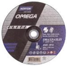 125x1,0mm vágókorong Norton Omega kék (A60W-BF41) Acél + Inox (25db/csomag) 