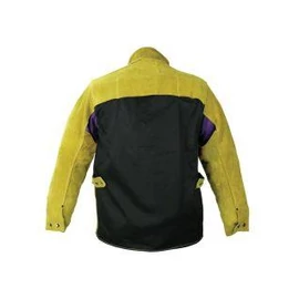 Hegesztő kabát prémium Parweld panther sárga marha hasítottbőr, hátul vászon( L-XL-XXL)