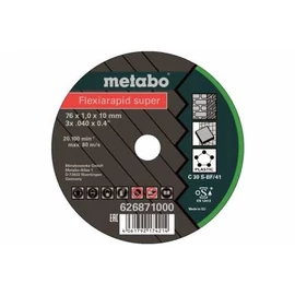 76x1,0x10mm  Metabo Flexiarapid Super vágókorong Inox (5db/cs.) 