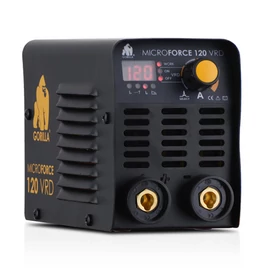 Hegesztő inverter IWELD GORILLA MICROFORCE 120 VRD (110A-60%Bi,230V±15%) test és munka kábelekkel
