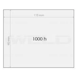 Hegesztő pajzs külső plexi  90x110mm WKS erősített, egyesével papírba csomagolt 