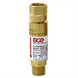 Visszaégés gátló SG3  reduktorra égőgázra gépi G3/8" LH any-G3/8"LH apa (FBA, GV010)