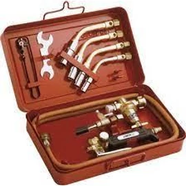Universal forrasztó készlet teljes,fém dobozban (T12,14,17,20 égőszárak,markolat,reduktor,tömlő,szikragyújtó,kulcs) GCE Akció!