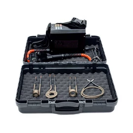 Indukciós inverteres hevítőgép KMi X175 M8+M12+PAD+FL0,8 tartozékokkal,hordtáskában(1,75kVA@100%,230V,4,5kg)