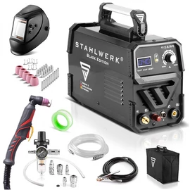 PLAZMAVÁGÓ inverteres STAHLWERK CUT 40 Pilot, IGBTl,szett pajzzsal, kábelekkel, induló készlet,pilot ívelőgyújtással 1214 Akció!