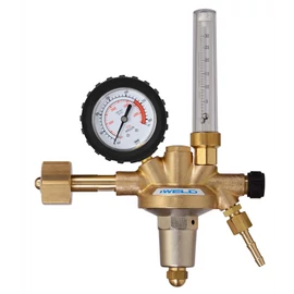 Reduktor Ar/CO2 Dynareg 230/30L rotaméteres, tényleges nyomás: 230/10bar G1/2"x1/14″ IW. 