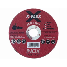 125x1,0mm fémvágókorong X-FLEX MÁTRIX Inox  