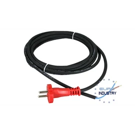 Tápkábel villásdugóval 2 eres H05RN-F 2G1,0mm2x4m  gumi FLEX