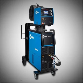 Miller MigMatic S400i szinergikus hegesztő berend.(400A@80Bi)+előtoló+vízhűtőkör+5m összekötő kábel+testkábel,kocsival  059015054SET