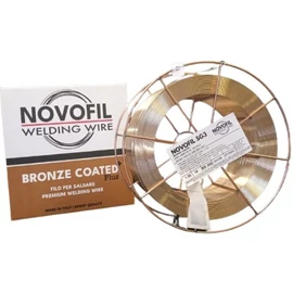 SG3 (EN440:G4Si1) 1,0mm 15kg/cs. bronz bevonatú hegesztő huzal, precíziós, S300 NOVOFIL