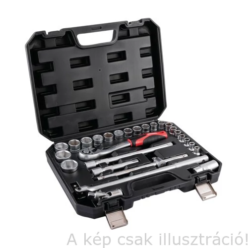 Dugókulcs készlet 27 db-os 1/2