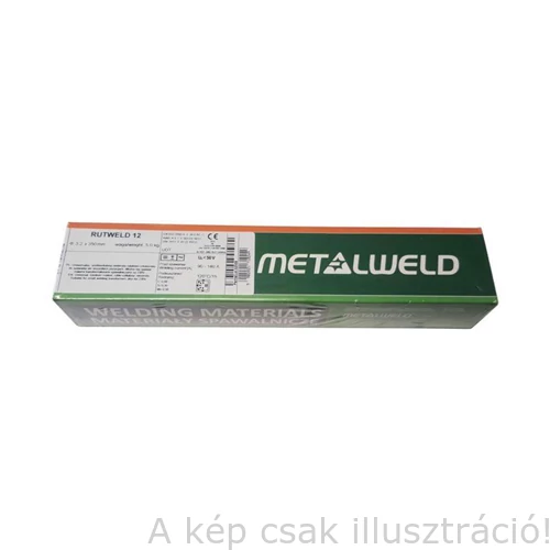 Rutweld 12 (EN ISO 2560-A: E 38 0 RC 11) 1,6x250mm (1,0kg/cs)  METALWELD