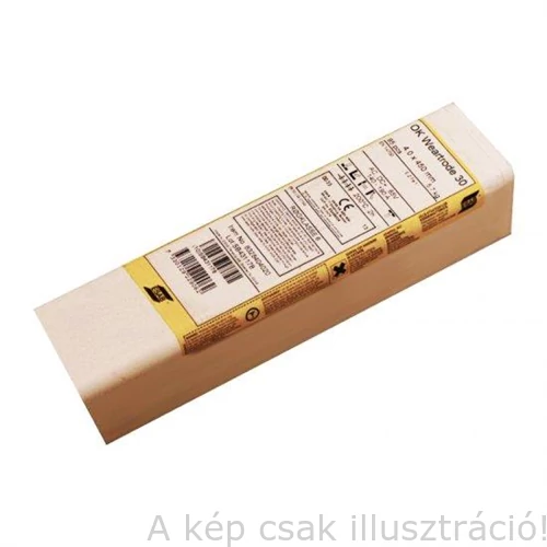 Felrakó bevont elektróda ESAB OK 83.28 Weartrode 30 4,0x450mm 5,7kg/csomag, bázikus bevonatú, keménység 30 HRC