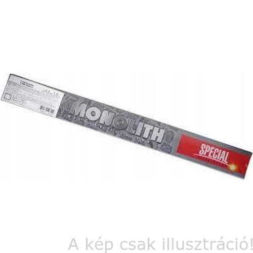 Felrakó bevont elektróda  Monolith T590 Plasma TM 3,0x350mm 1,0kg/csomag, rutilos bevonatú, keménység: 58-64 HRC DIN 8555: E6-UM-55- G