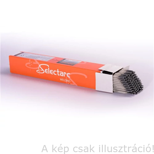 Bázikus bevonatú elektróda Selectarc B76 2,5x350mm (E10018-D2) 4,5kg/cs. Növelt szilárdságú (800MPa-ig, repedésálló kötésekhez)