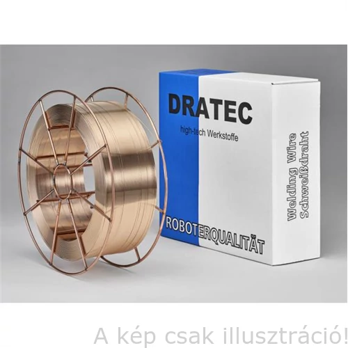SG3 (EN440:G4Si1) 0,8mm 15kg/cs. bronz bevonatú hegesztő huzal, precíziós, BS300 Dratec  