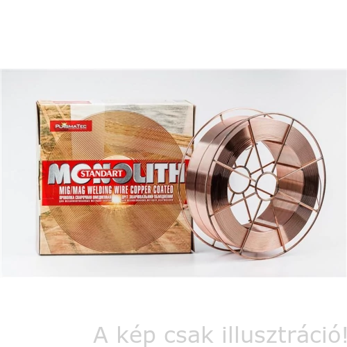 SG2 (EN440:G3Si1) 1,0mm 15kg/cs. hegesztőhuzal, precíziós, S300-as fémkosáron, adapter nem kell Monolith-PLASMATEC