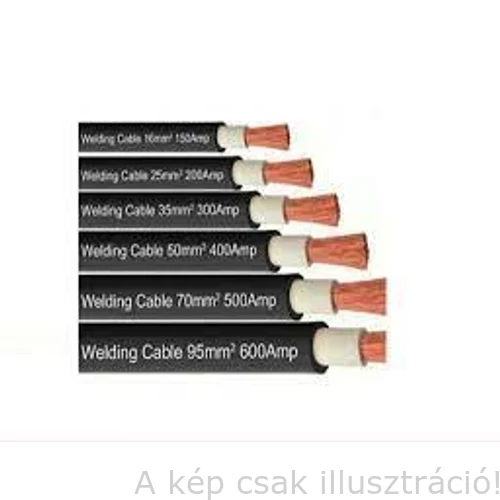 Hegesztőkábel 50mm2 flexibilis, fekete, WeldingCable50mm2  Yas (H01N2-D50)