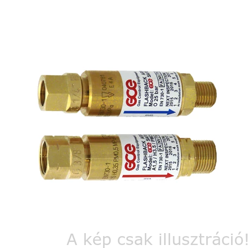 Visszaégés gátló SG3 reduktorra O2 gépi 3/8" jobb (GV010 V.V. PAT.)    GCE   0764470