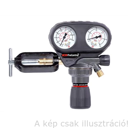 Reduktor Acetilén  ProControl  (25/1,5bar kengyel G3/8″ balmenet HOLLANDI, TÖMLŐVÉG "YOKE") GCE PC0780863